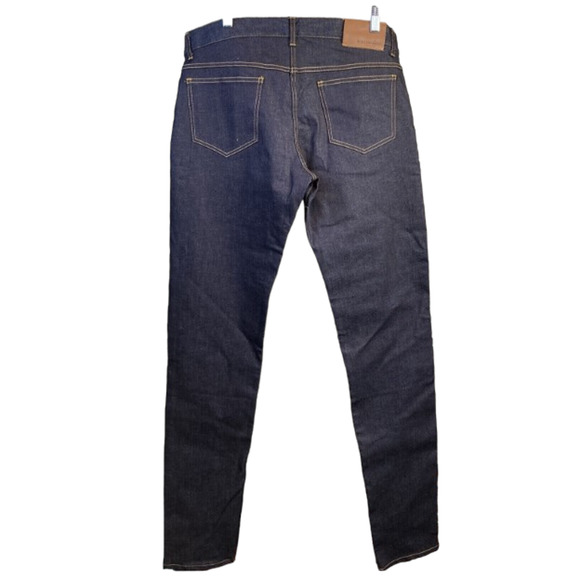 Mizzen and Main Men’s Dark Straight Leg Jeans Size 34 Mid Rise Stretch NWT - Picture 2 of 7